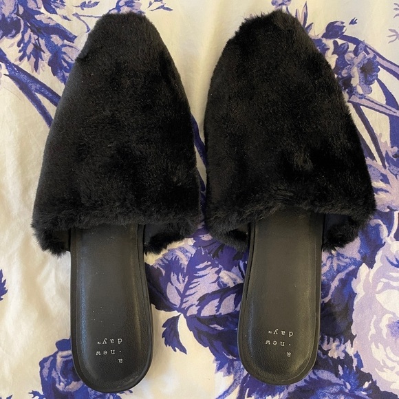 a new day Shoes - A New Day Carter Faux Fur Slip-on Mule